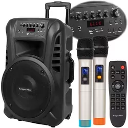 Aktywna kolumna głośnikowa Głośnik Bluetooth Krüger&amp;Matz 40W USB FM SD + pilot + 2 mikrofony bezprzewodowe