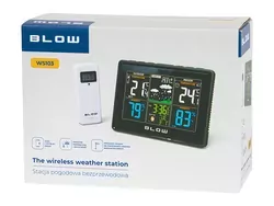 Bezprzewodowa stacja pogodowa z kolorowym wyświetlaczem BLOW WS103 termometr higrometr