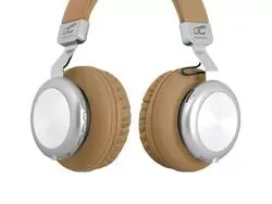 Bezprzewodowe Bluetooth słuchawki złote  LTC SYMPHONY mikrofon FM SD AUX