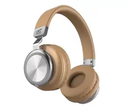 Bezprzewodowe Bluetooth słuchawki złote  LTC SYMPHONY mikrofon FM SD AUX