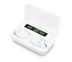 Douszne słuchawki bezprzewodowe bluetooth mikrofon powerbank białe TWS LTC