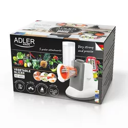 Elektryczna szatkownica Adler AD 4815 do warzyw z 5 nasadkami