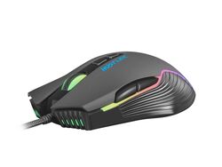 Gamingowa podświetlana mysz dla graczy FURY Hustler 6400DPI RGB + oprogramowanie
