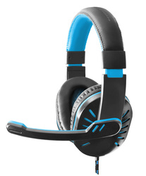 Gamingowe słuchawki nauszne ESPERANZA Crow - niebieskie z mikrofonem