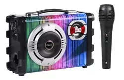 Głośnik bluetooth  mikrofon Quer RMS 20W mp3 bluetooth fm karaoke