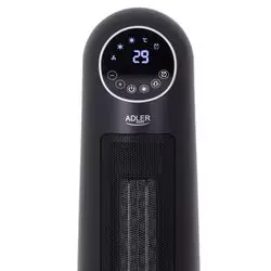 Kolumnowy termowentylator ceramiczny z timerem   pilot LCD Adler AD 7731