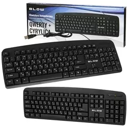 Komputerowa klawiatura BLOW KP-104 QWERTY + CYRYLICA