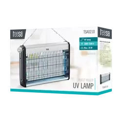 Lampa owadobójcza TEESA UV 2x10W rażąca na komary muchy ćmy