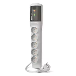 Listwa ACAR XProtector easy przedłużacz przeciwprzepięciowy 5 gniazd 10A szara 1,5m