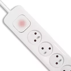 Listwa Qoltec antyprzepięciowa 8 gniazd z uziemieniem 2xUSB 1.8m biała