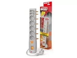 Listwa zasilająca 7X 1.5m 230V ACAR P7 PL szara