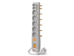 Listwa zasilająca 7X 1.5m 230V ACAR P7 PL szara