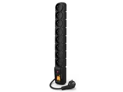 Listwa zasilająca ACAR S8 230V PL czarna 1.5m 8X