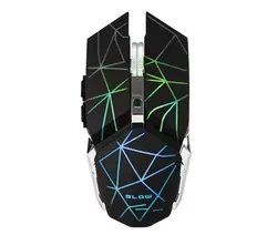Mysz gamingowa bezprzewodowa BLOW HURRICANE 3 + mata podświetlana LED GRB + chłodząca podstawka 
