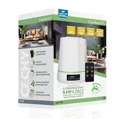 Nawilżacz powietrza ultradźwiękowy 4 L LCD / LED jonizacja