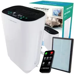 Oczyszczacz powietrza Esperanza BORA   pilot filtr HEPA LCD