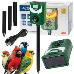 Odstraszacz ptaków XTREME MR-07 z panelem solarnym