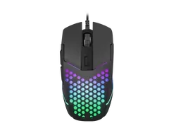 Podświetlana gamingowa mysz FURY BATTLER 6400DPI lekka + mata