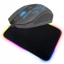 Podświetlana gamingowa mysz FURY BRAWLER   mata podświetlana