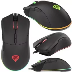 Podświetlana mysz gamingowa dla graczy  GENESIS KRYPTON 290  6400DPI   oprogramowanie