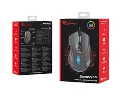 Podświetlana mysz gamingowa dla graczy GENESIS XENON 200 RGB 3200DPI + mata GENESIS CARBON 500