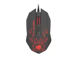Podświetlana mysz gamingowa FURY BRAWLER + mata + słuchawki z mikrofonem