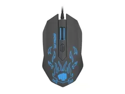 Podświetlana mysz gamingowa FURY BRAWLER + mata + słuchawki z mikrofonem