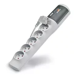 Przedłużacz przeciwprzepięciowy listwa 5 gniazd ACAR XProtector STANDARD 1,5m 10A szara
