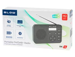 Radio kuchenne bezprzewodowe BLOW RK4 Bluetooth, akumulator 2000mAh, DAB+/FM