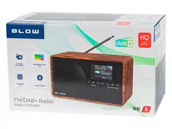 Radio kuchenne BLOW RK5 czarne Bluetooth, FM/DAB , alarm, timer uśpienia