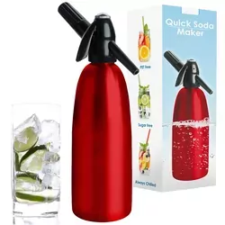 Saturator do wody QUICK SODA SA-01D syfon czerwony 1L