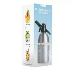 Saturator  do wody syfon srebrny QUICK SODA SA-01A 1L