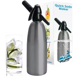 Saturator do wody syfon szary 1L QUICK SODA SA-01- special edition