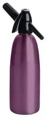 Saturator syfon do wody fioletowy QUICK SODA 1L   25 naboi   5 kostek lodu