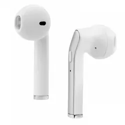 Słuchawki bezprzewodowe douszne Bluetooth z mikrofonem białe/srebrne TWS ART