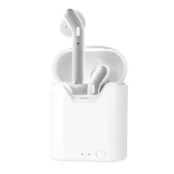 Słuchawki bezprzewodowe douszne Bluetooth z mikrofonem białe/srebrne TWS ART