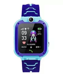 Smartwatch zegarek dla dzieci Q12 niebieski wodoodporny