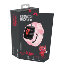 Smartwatch zegarek Maxlife Kids Watch MXKW-300 różowy dla dzieci