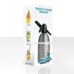 Syfon do wody 1L saturator szary   25 naboi   5 kostek lodu