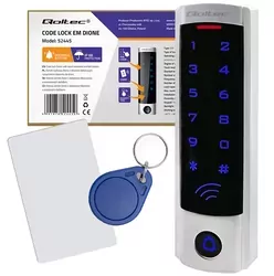 Szyfrowy zamek Qoltec DIONE slim brelok dzwonek kod karta z czytnikiem RFID