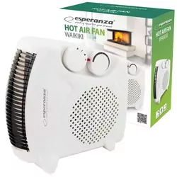 Termowentylator ceramiczny 1000W/2000W Esperanza WAIKIKI regulacja nawiewu farelka z termostatem