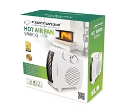 Termowentylator ceramiczny 1000W/2000W Esperanza WAIKIKI regulacja nawiewu farelka z termostatem