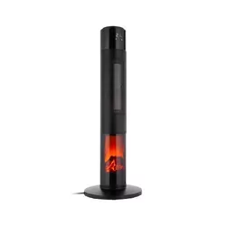 Termowentylator kolumnowy z funkcją imitacji kominka 1000/2000W PTC   pilot