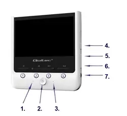 Wideodomofon Qoltec Theon 7 LCD 7" TFT  - biały