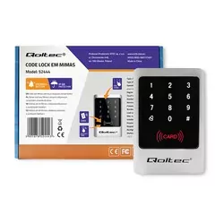 Zamek szyfrowy z czytnikiem RFID Qoltec MIMAS brelok dzwonek kod karta