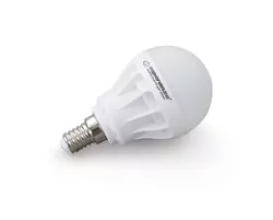 Żarówka LED Esperanza G45 E14 4W, ciepła biel, 390 lm, długa żywotność 30 000h