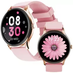 Zegarek smartwatch różowo-złoty Maxlife MXSW-100