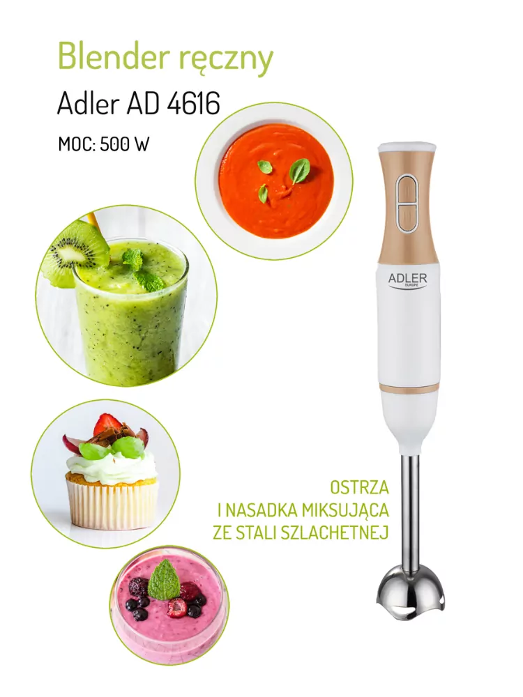 Ręczny blender 500W Adler AD 4616