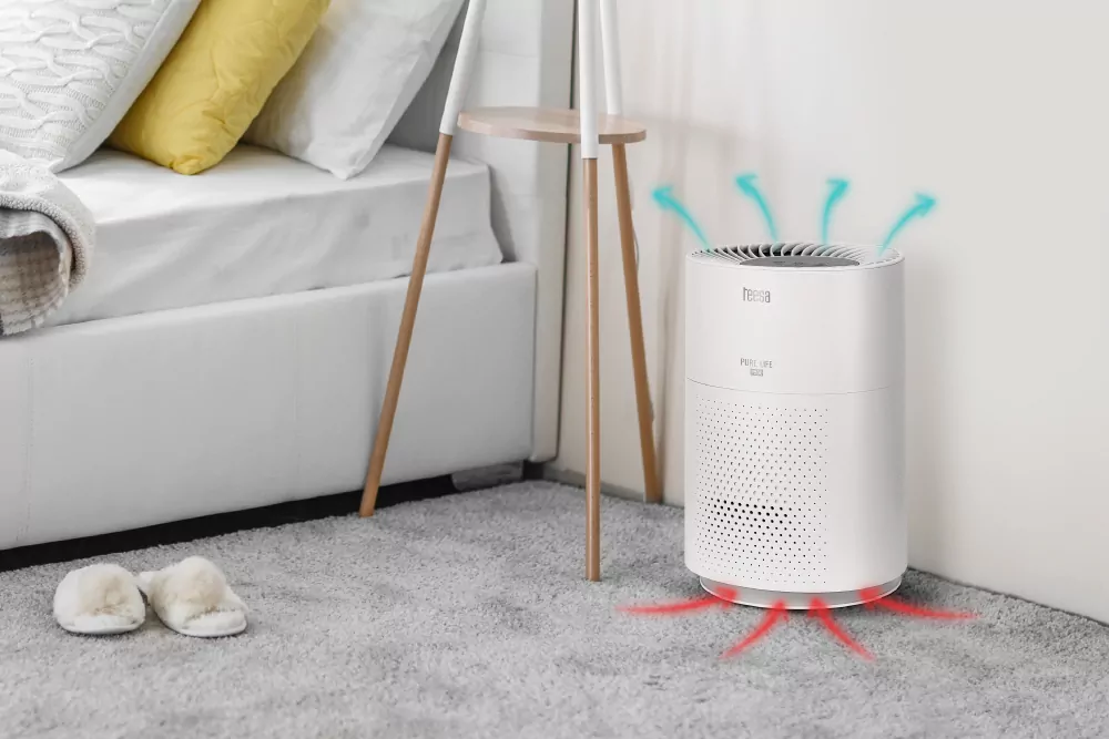 Oczyszczacz powietrza Teesa Pure Life P500 biały system filtracji 3-stopniowy tryb nocny