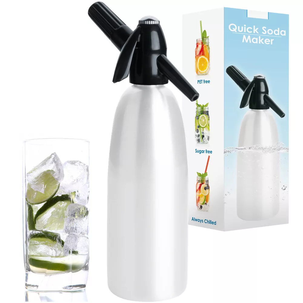 Saturator syfon do wody biały QUICK SODA SA-01B1L